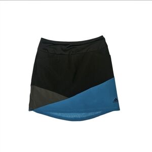 Adidas Skort Tennis Golf Color Blocked Skirt & Shorts Black Teal Pockets sz S
